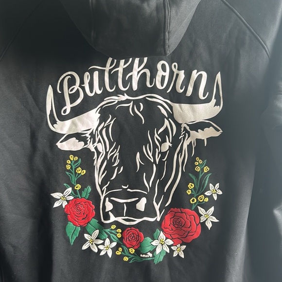 Black Bullhorn Hoodie 2X New Era - Picture 8 of 9